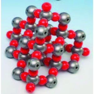 Molecular model - silicon  dioxide “diamond-like  structure”